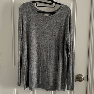 a new day Gray Long Sleeve Top
